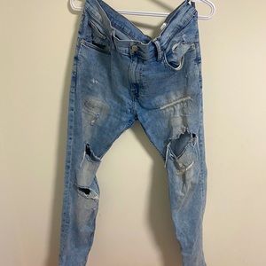H&M washed blue jeans